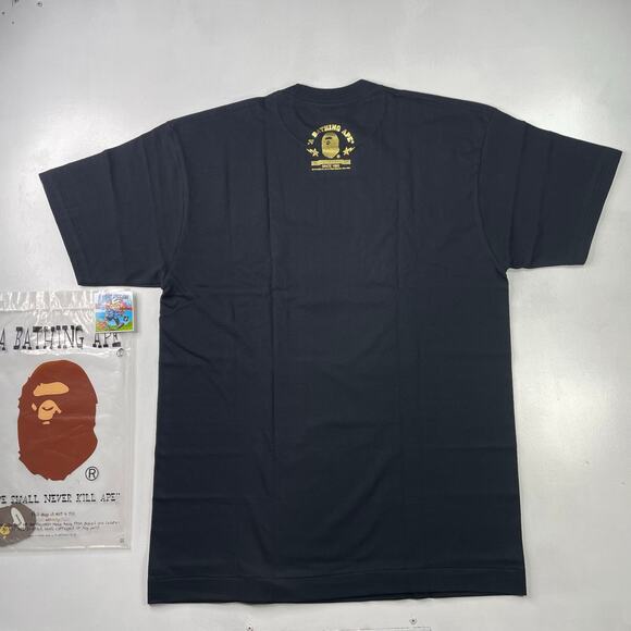 BAPE 2009 Gold Flames Tee Size L - Picture 2 of 10